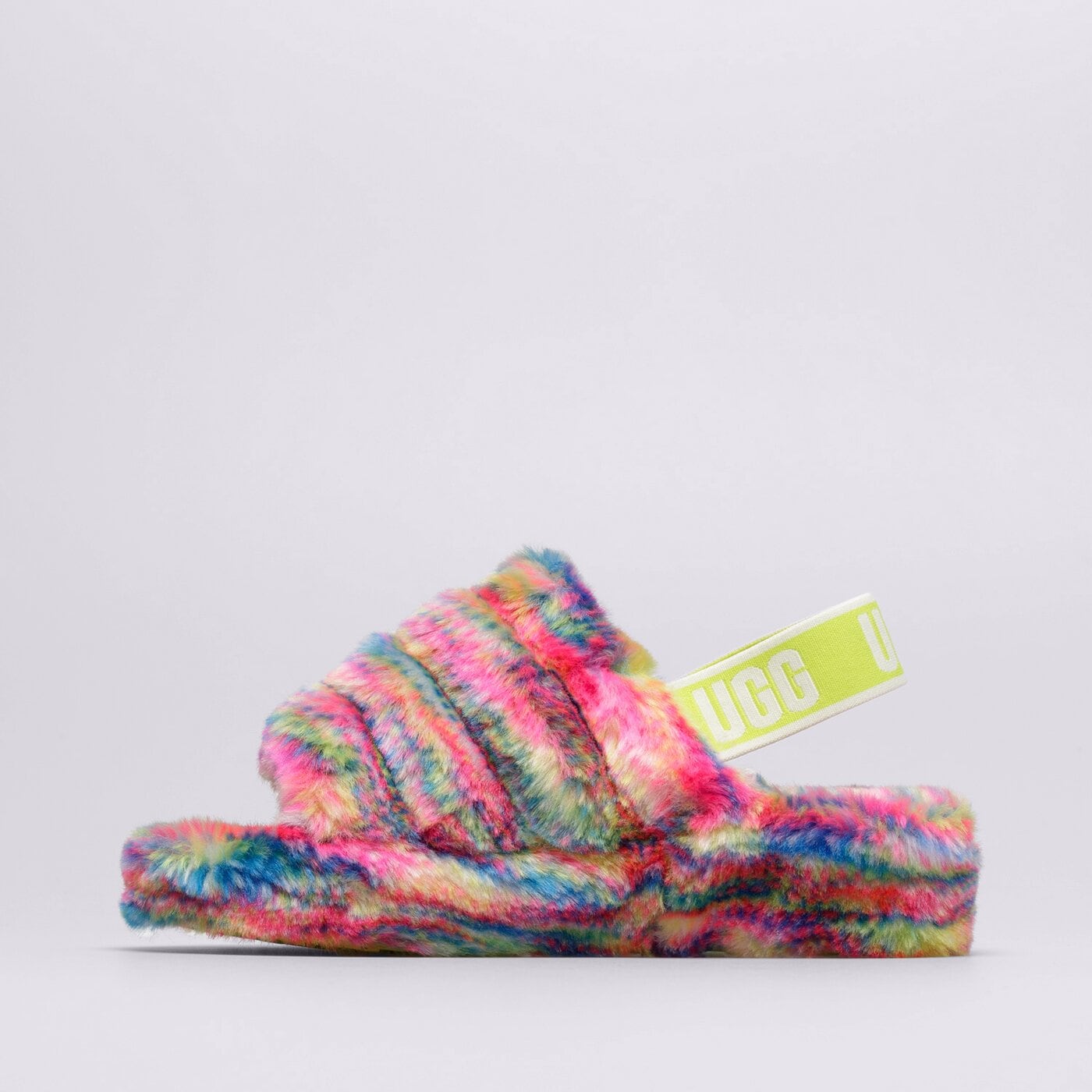 Дамски чехли и сандали UGG FLUFF YEAH PIXEL 1125007-white цвят бял