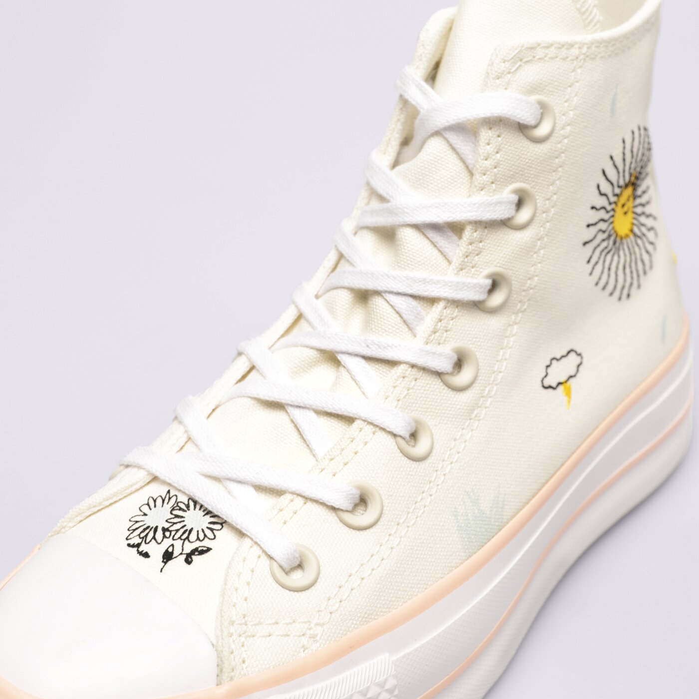 Дамски маратонки CONVERSE CHUCK TAYLOR ALL STAR LIFT a03516c цвят бял