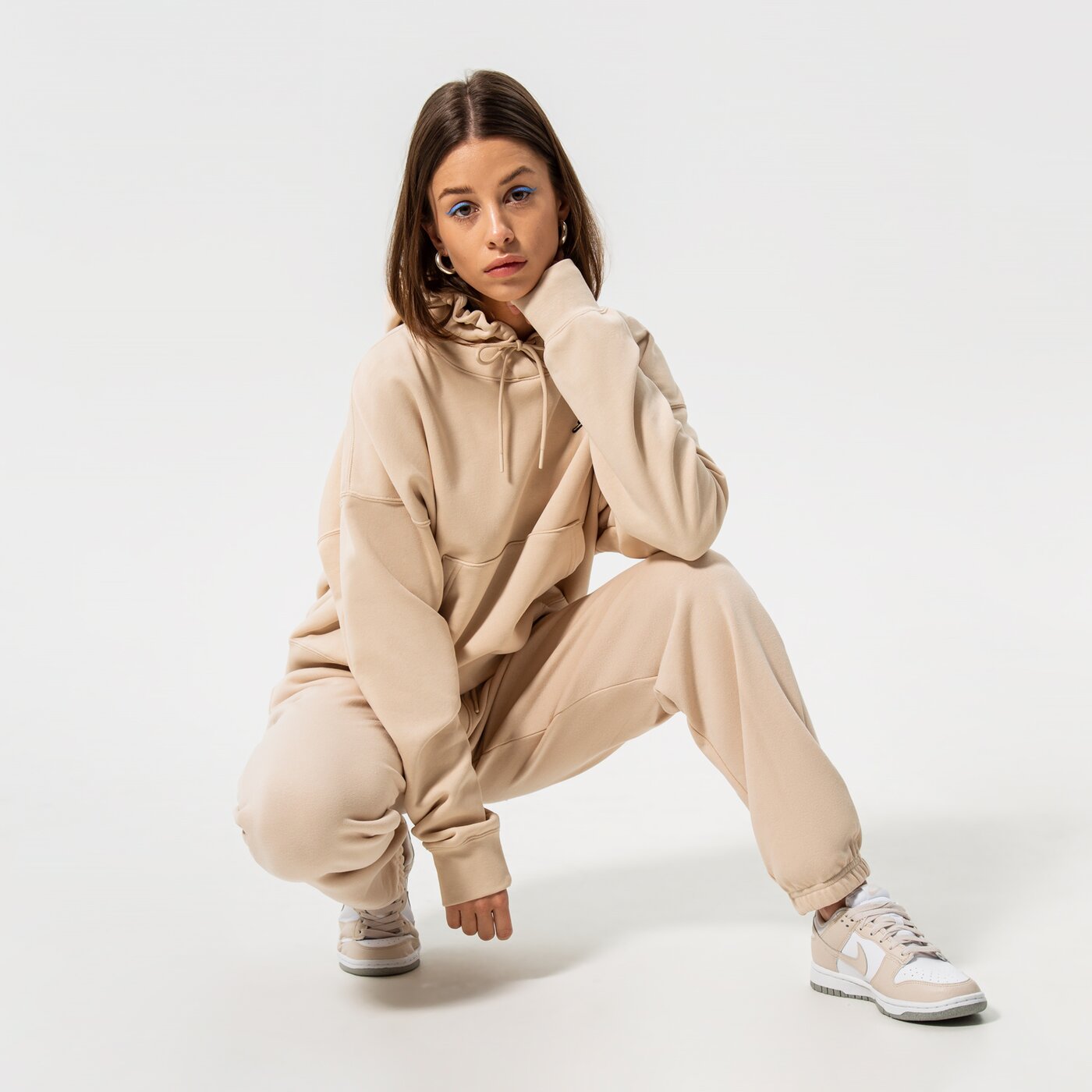 Дамски суичър JORDAN СУИТЧЪР С КАЧУЛКА W J ESSEN FLC HOODIE CORE dn4570-126 цвят розов