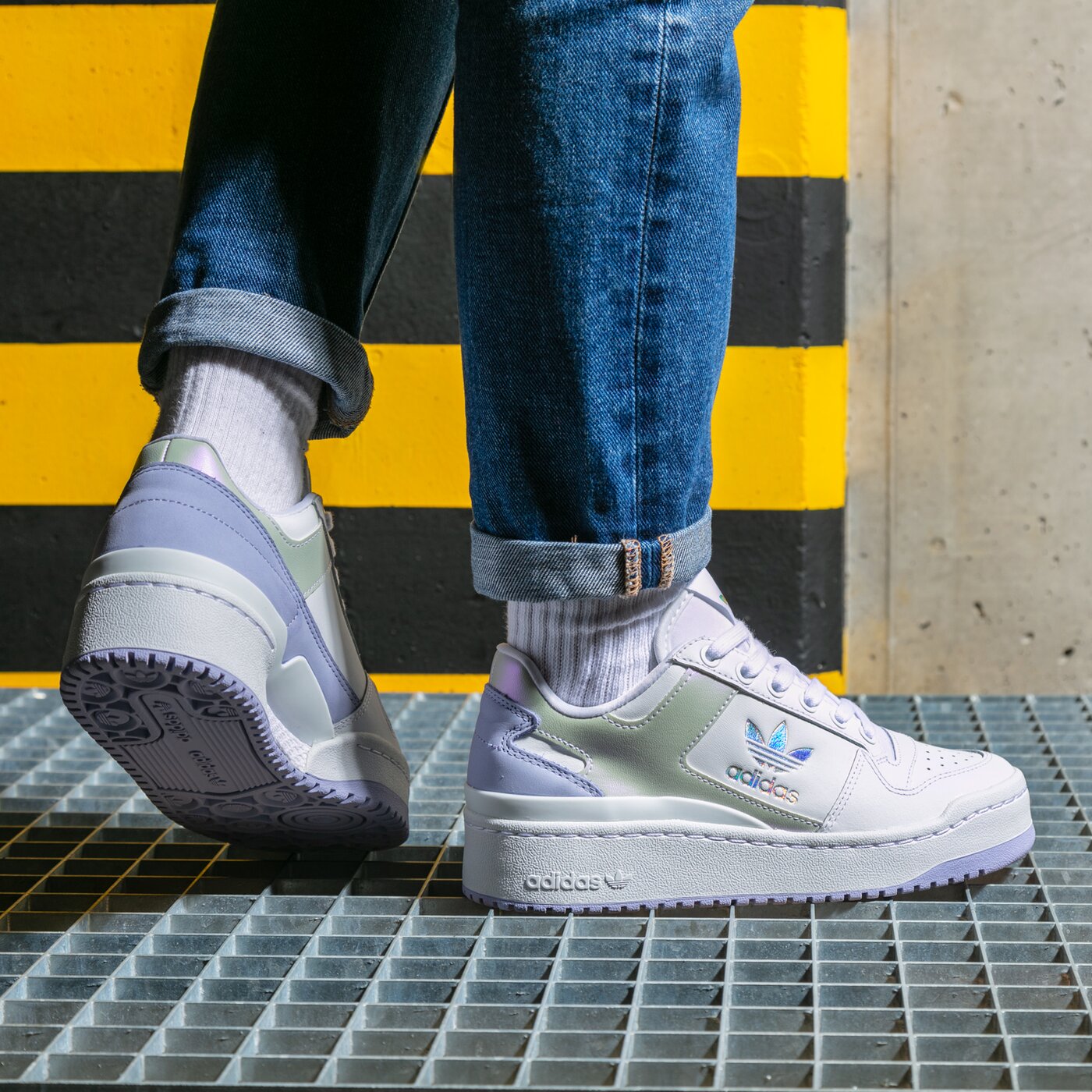 Дамски маратонки ADIDAS FORUM BOLD W gx5058 цвят бял