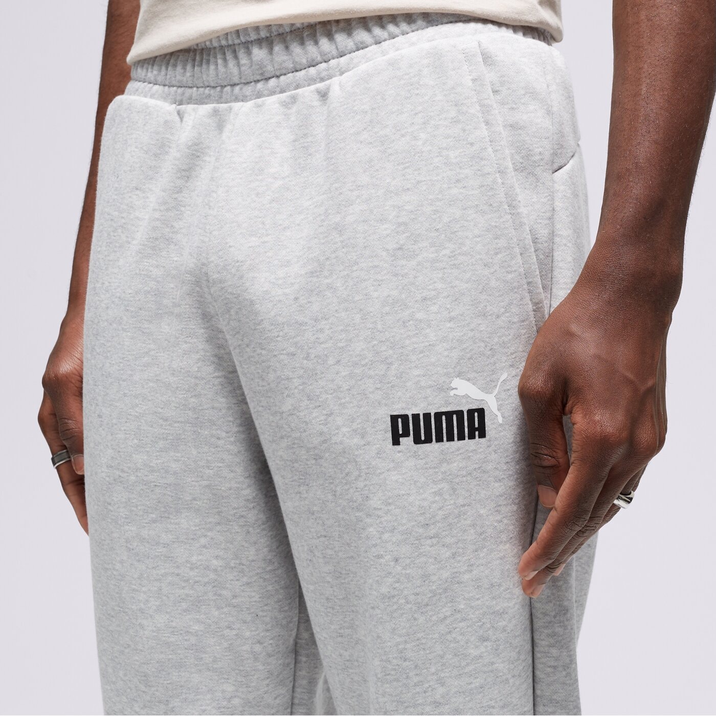 Мъжки панталони PUMA ПАНТАЛОНИ CORE 58676704 цвят сив