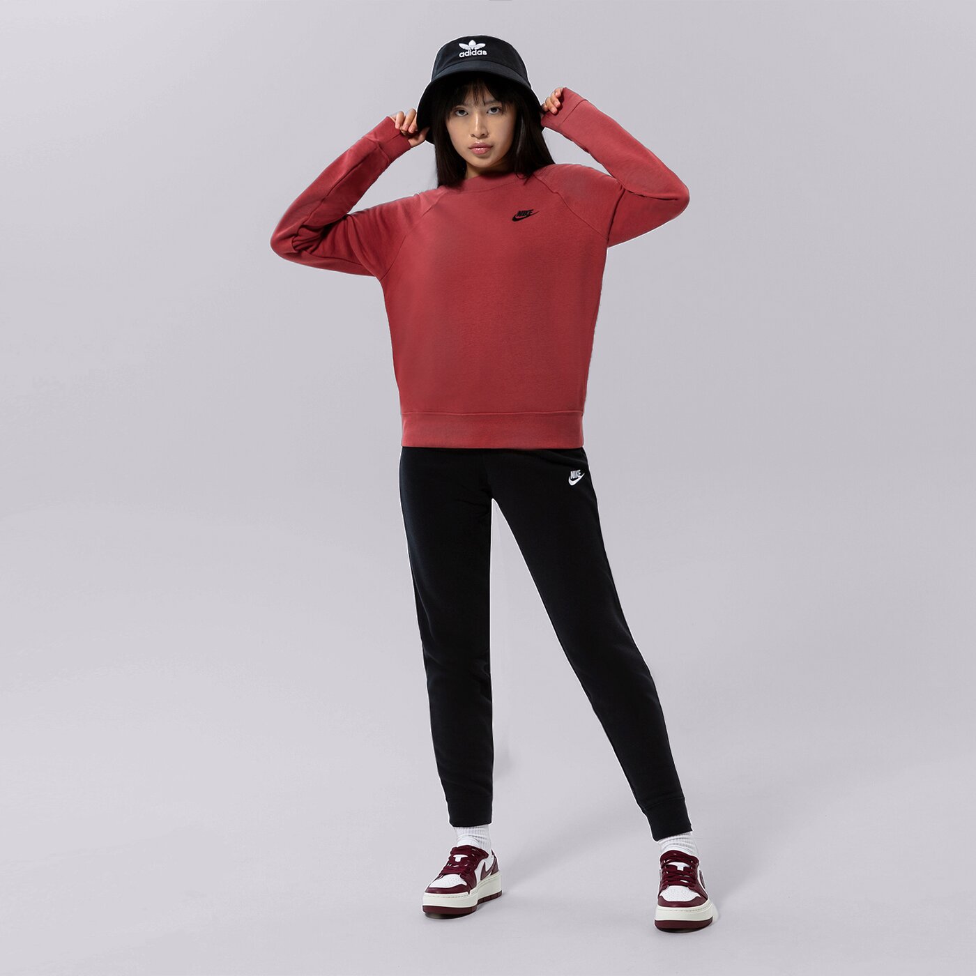 Дамски панталони NIKE ПАНТАЛОНИ W NSW CLUB FLC MR PANT TIGHT dq5174-010 цвят черен