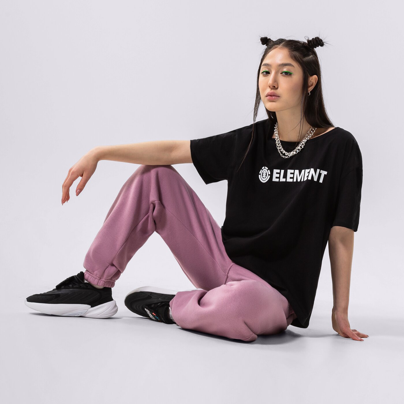 Дамска тениска ELEMENT ТЕНИСКА ELEMENT LOGO SS W w3ssb7-3732 цвят черен