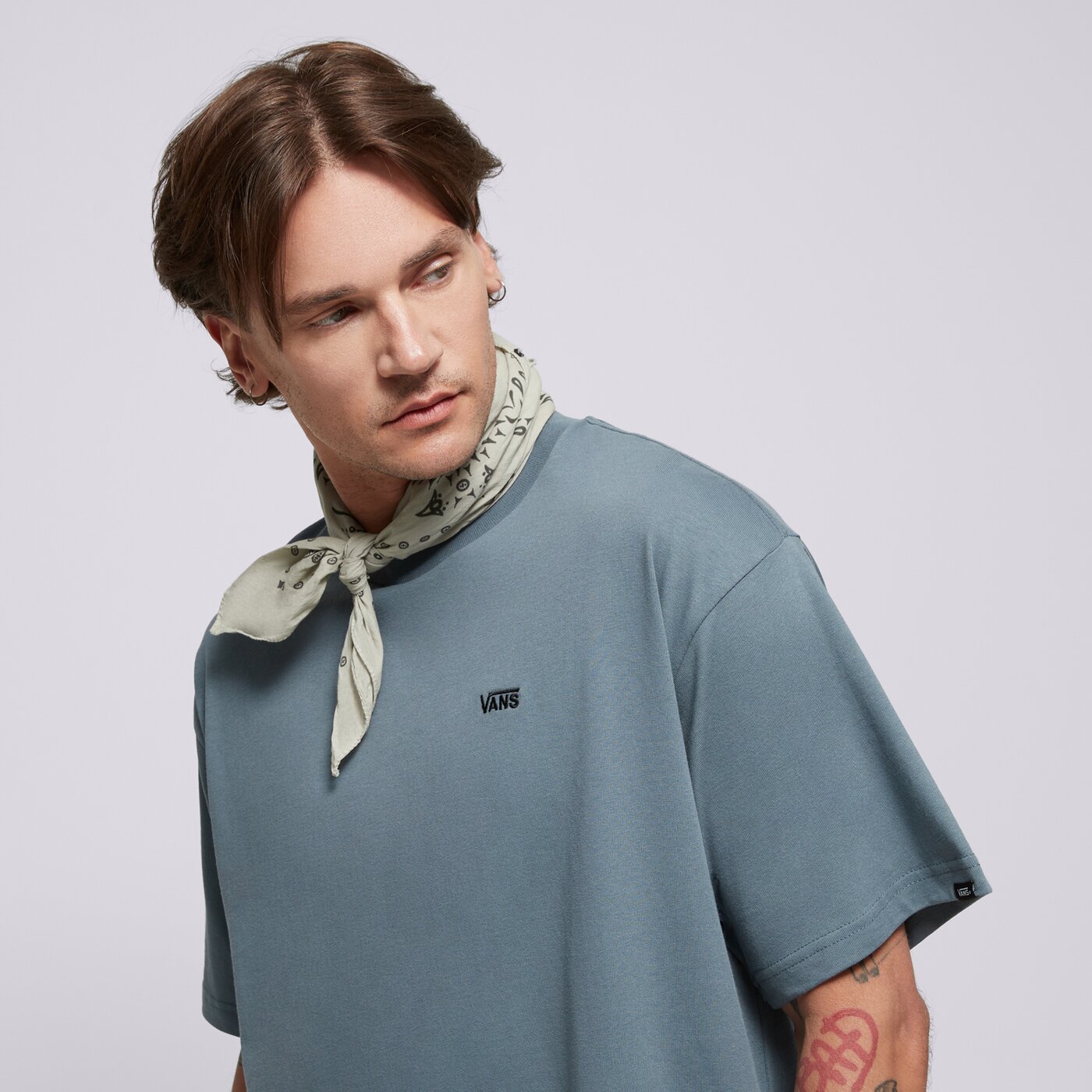 Мъжка тениска VANS ТЕНИСКА LEFT CHEST II LOOSE SS vn000p1prv21 цвят сив