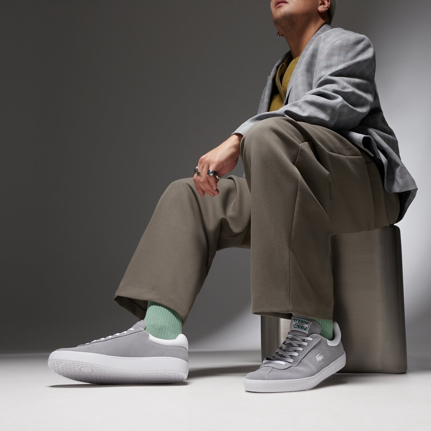 Мъжки маратонки LACOSTE BASESHOT 124 2 SMA 747sma009325y цвят сив