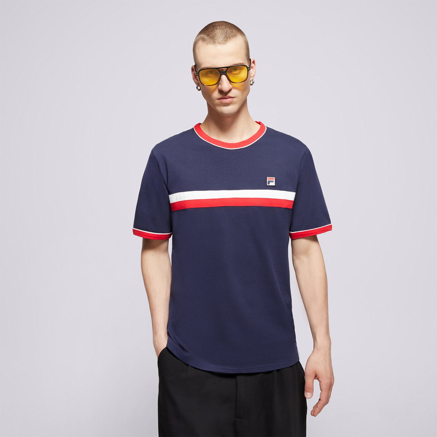 Мъжка тениска FILA ТЕНИСКА CUT AND SEW TEE lm181k91410 цвят тъмносин