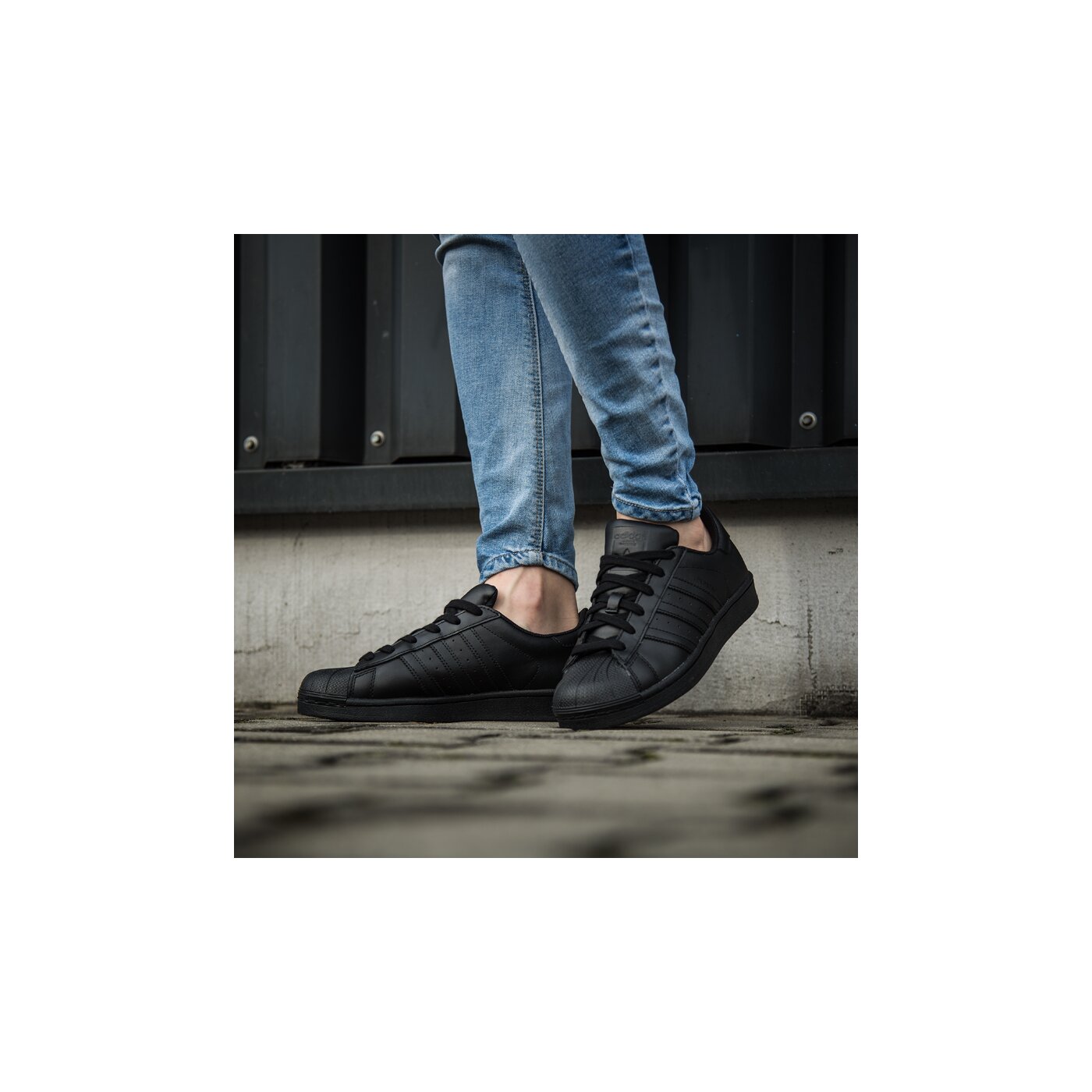 Дамски маратонки ADIDAS SUPERSTAR FOUNDATION  af5666 цвят черен