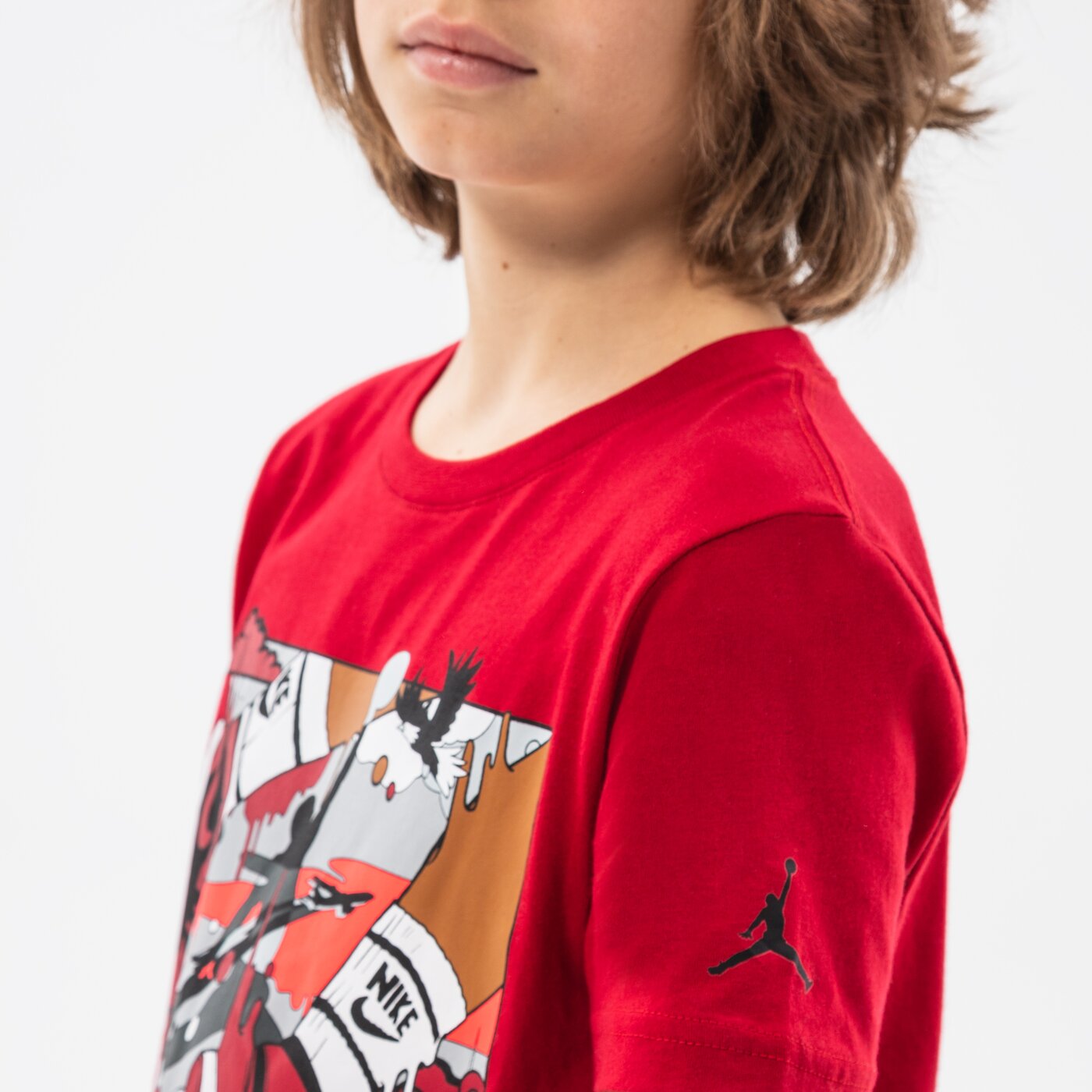 Детска тениска JORDAN ТЕНИСКА JDB MJ DNA JUMPMAN BOY 95b091-r78 цвят червен