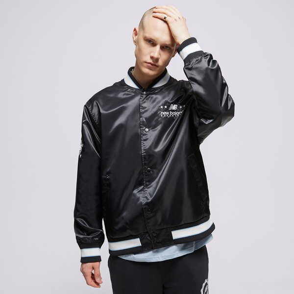 Мъжко преходно яке NEW BALANCE ЯКЕ HOOPS WOVEN JACKET mj31580bk цвят черен