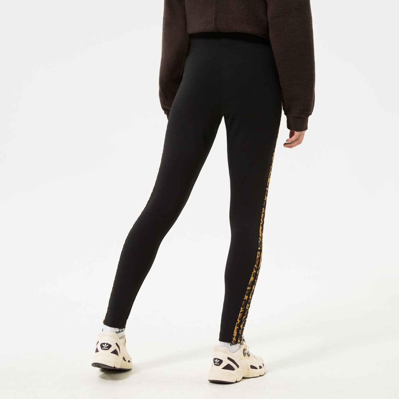 Дамски панталони ADIDAS КЛИН 3 STRIPES TIGHT hb4767 цвят черен