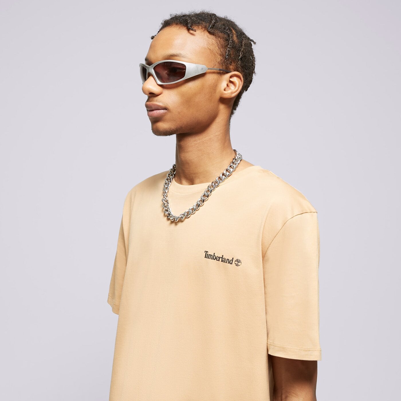 Мъжка тениска TIMBERLAND ТЕНИСКА SMALL LOGO PRINT TEE tb0a5qqteh31 цвят кафяв