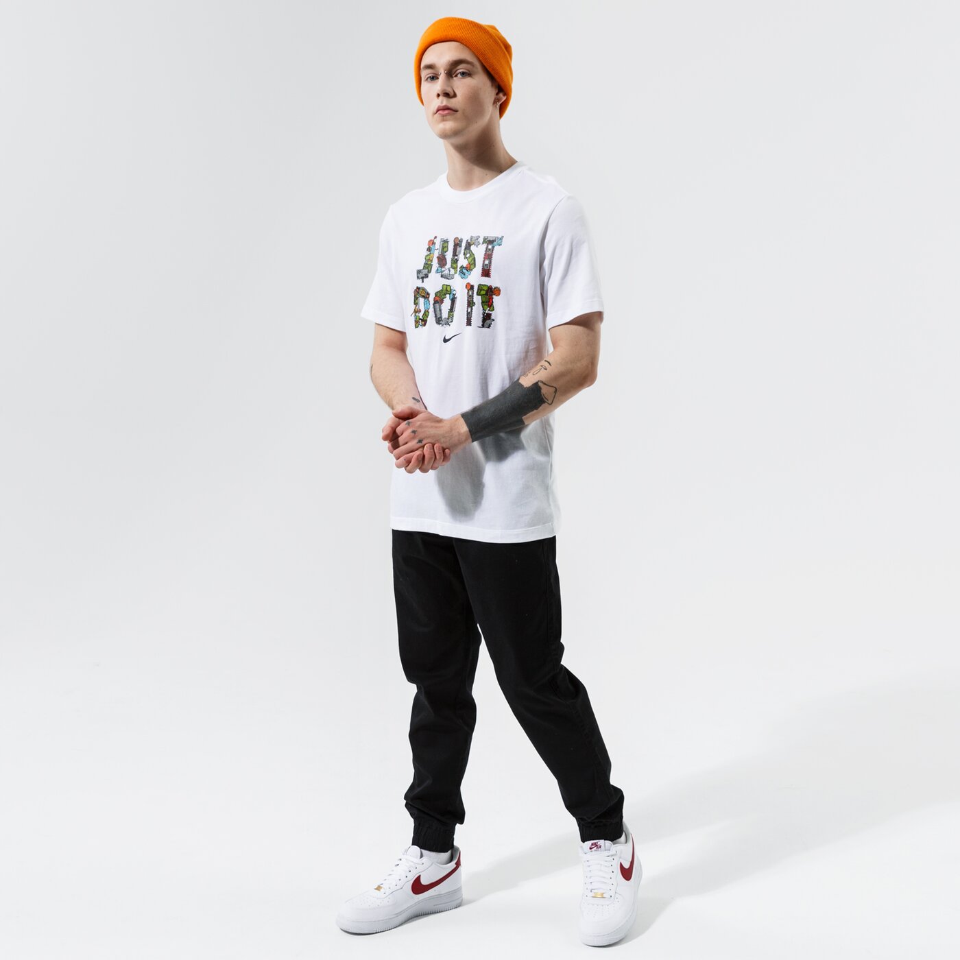 Мъжка тениска NIKE ТЕНИСКА NIKE "JUST DO IT" NBA dd0801-100 цвят бял