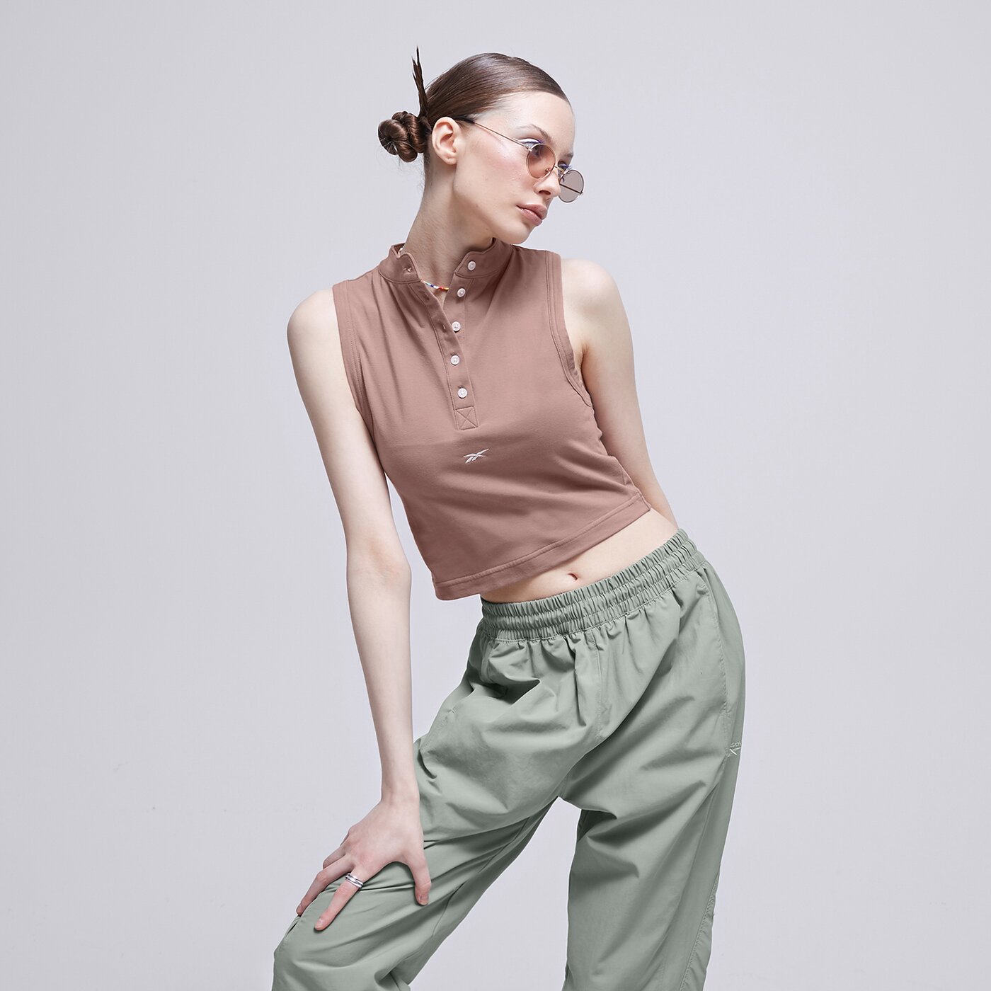 Дамска тениска REEBOK ТЕНИСКА CL WDE JERSEY ПОТНИК hs0399 цвят кафяв