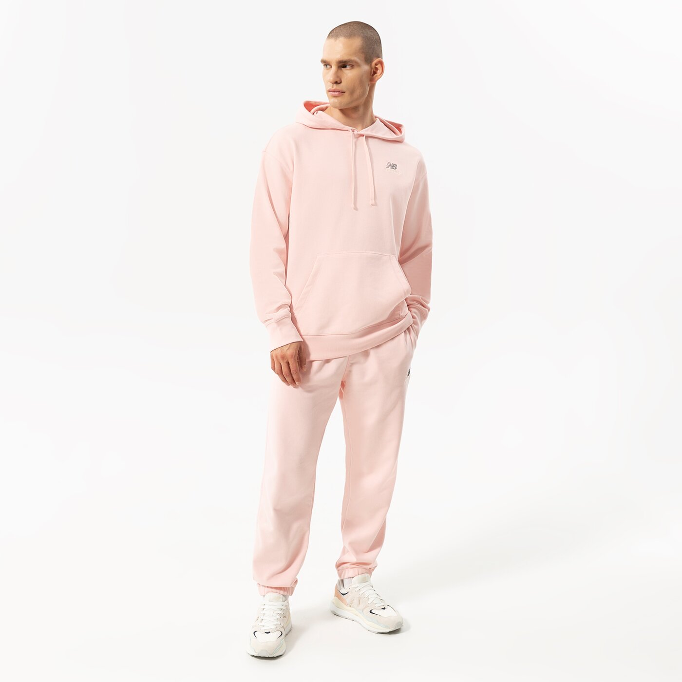 Мъжки суичър NEW BALANCE СУИТЧЪР С КАЧУЛКА NB ESSENTIALS UNI-SSENTIALS PO ut21500pie цвят розов