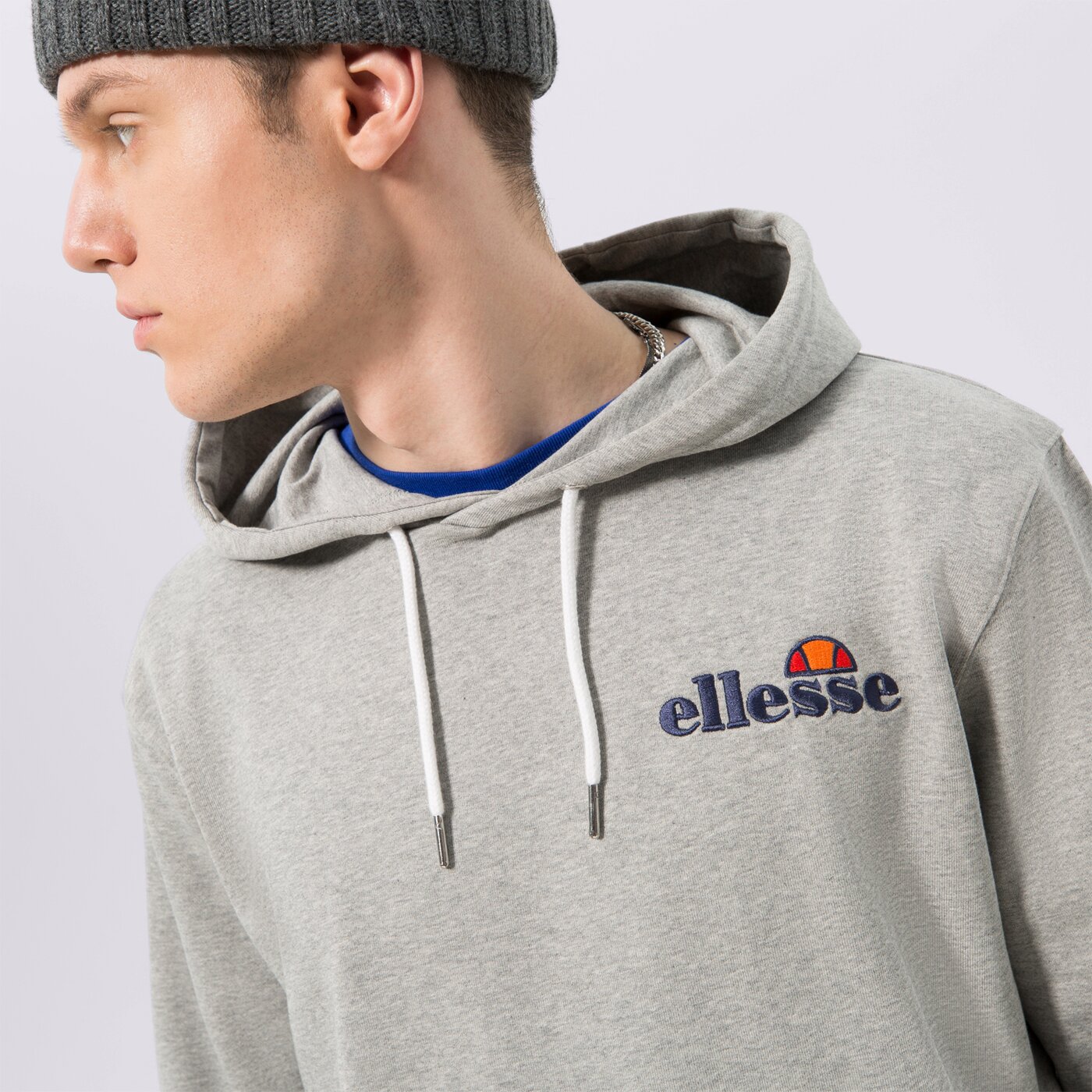Мъжки суичър ELLESSE СУИТЧЪР С КАЧУЛКА PRIMERO GREY shs08781112 цвят сив