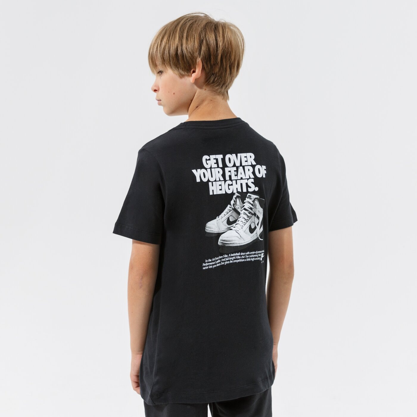 Детска тениска NIKE ТЕНИСКА B NSW TEE AIR C/S FA21 BOY dj6613-010 цвят черен