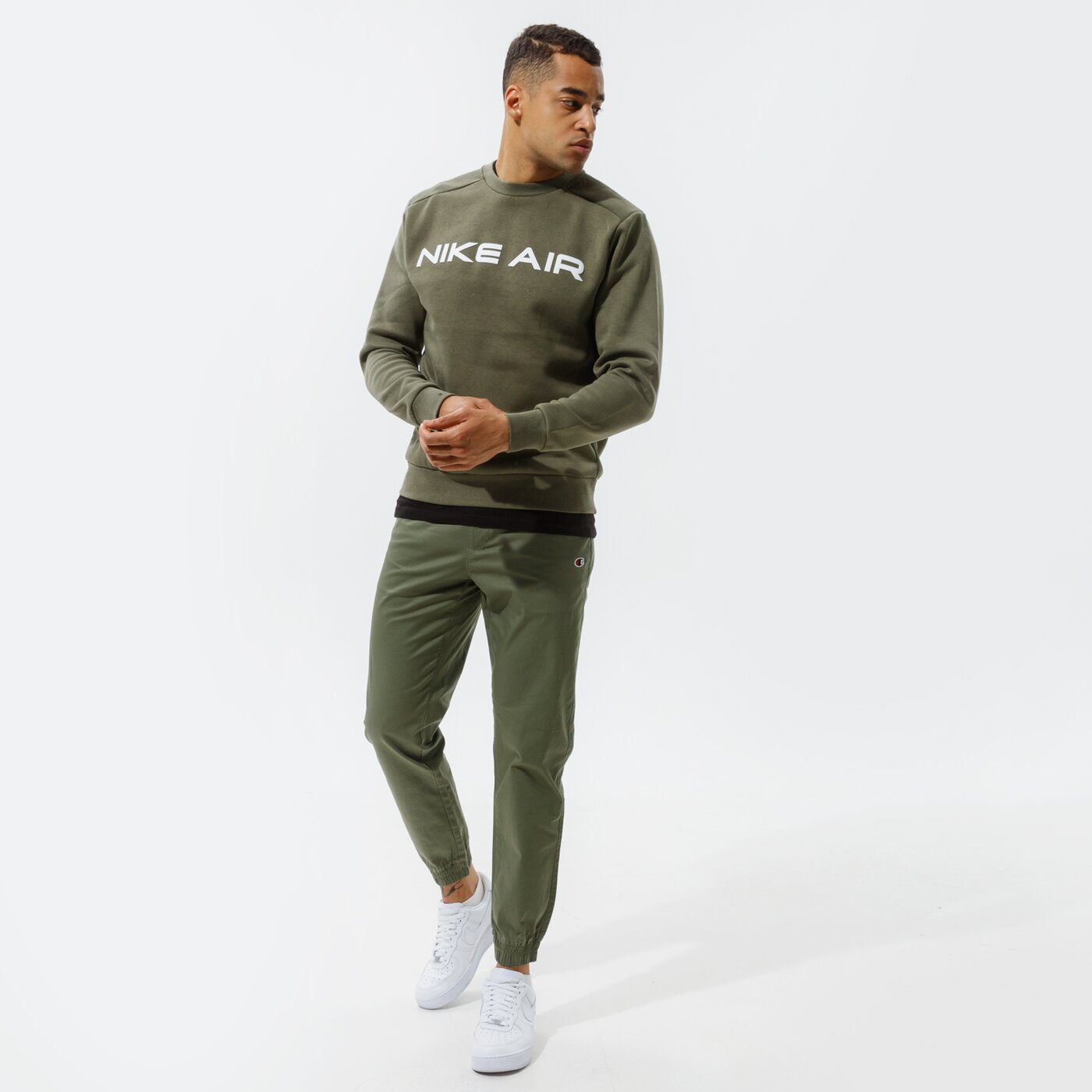 Мъжки суичър NIKE СУИТЧЪР AIR da0220-222 цвят каки