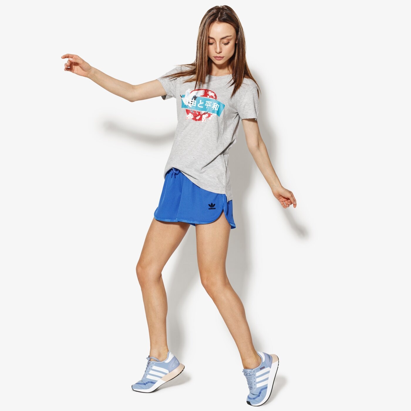 Дамски къси панталони ADIDAS ШОРТИ MONTHLY PACKS FSH L SHORT ce3712 цвят син