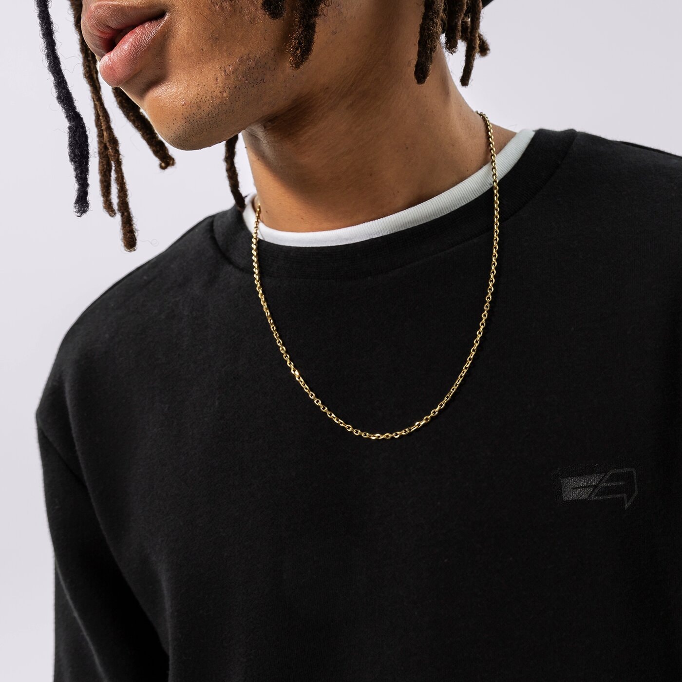 Мъжки суичър CONFRONT СУИТЧЪР CONFRONT CREW MINI LOGO cf322blm92001 цвят черен