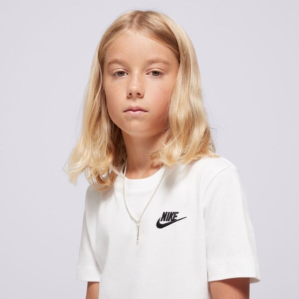 Детска тениска NIKE ТЕНИСКА K NSW TEE EMB FUTURA LBR BOY fz5177-100 цвят бял