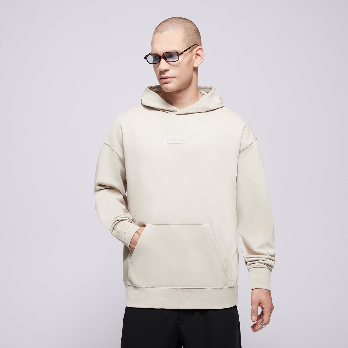 Мъжки суичър PROSTO СУИТЧЪР С КАЧУЛКА HOODIE BOX 2.0 kl251mswe2091 цвят бежов