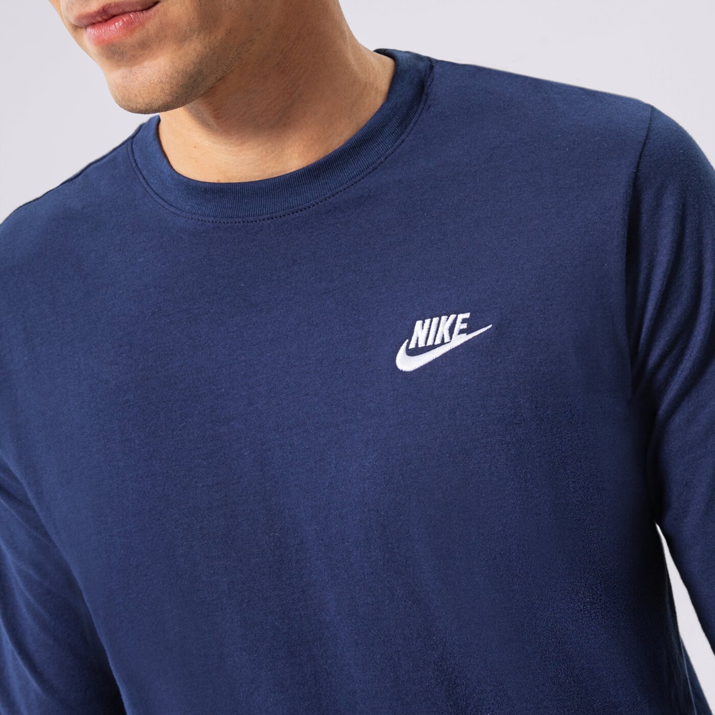 Мъжка тениска NIKE ТЕНИСКА NSW CLUB LONG-SLEEVE TEE ar5193-410 цвят тъмносин