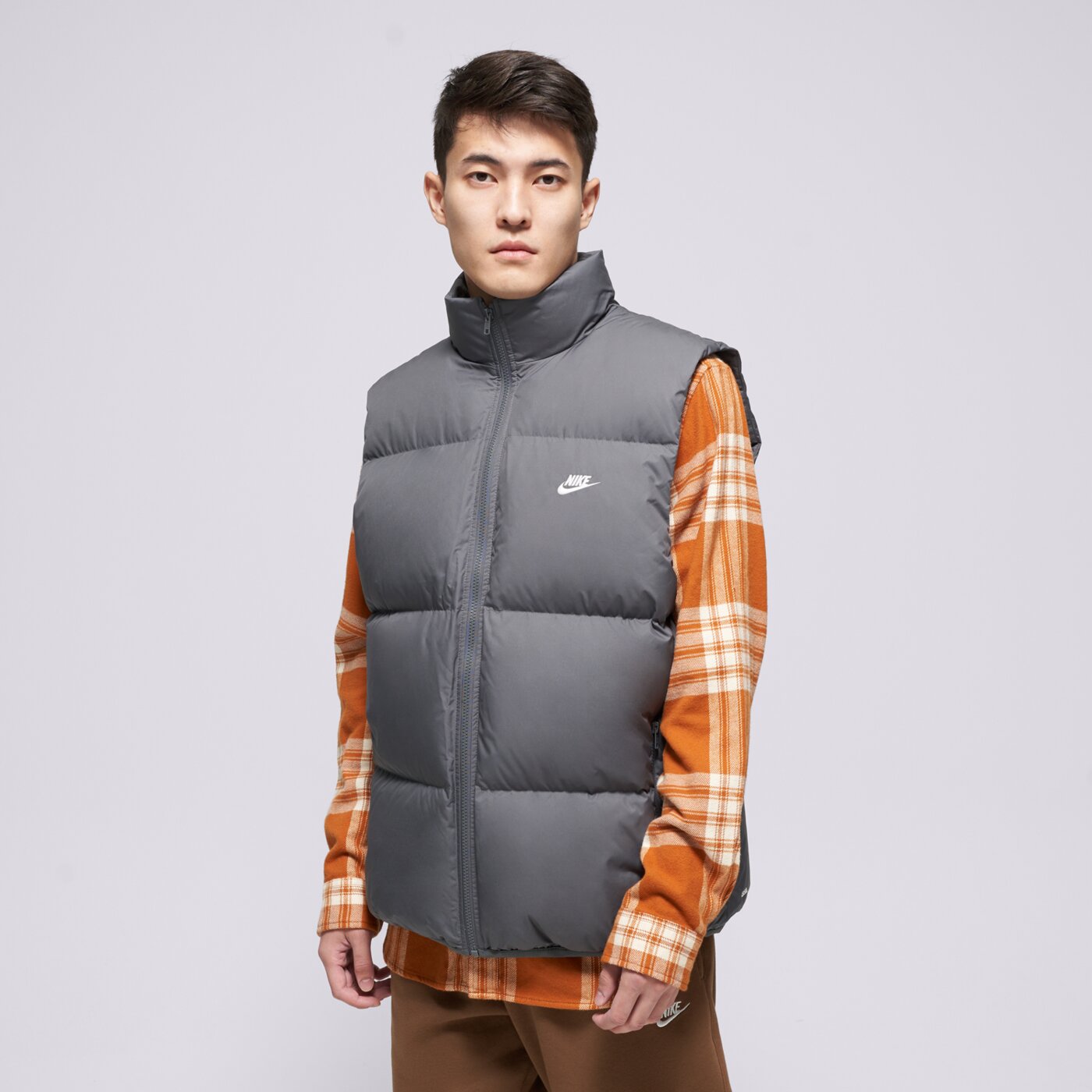  NIKE ЕЛЕК M SF CLUB PUFFER VEST 550 ib2977-068 цвят сив