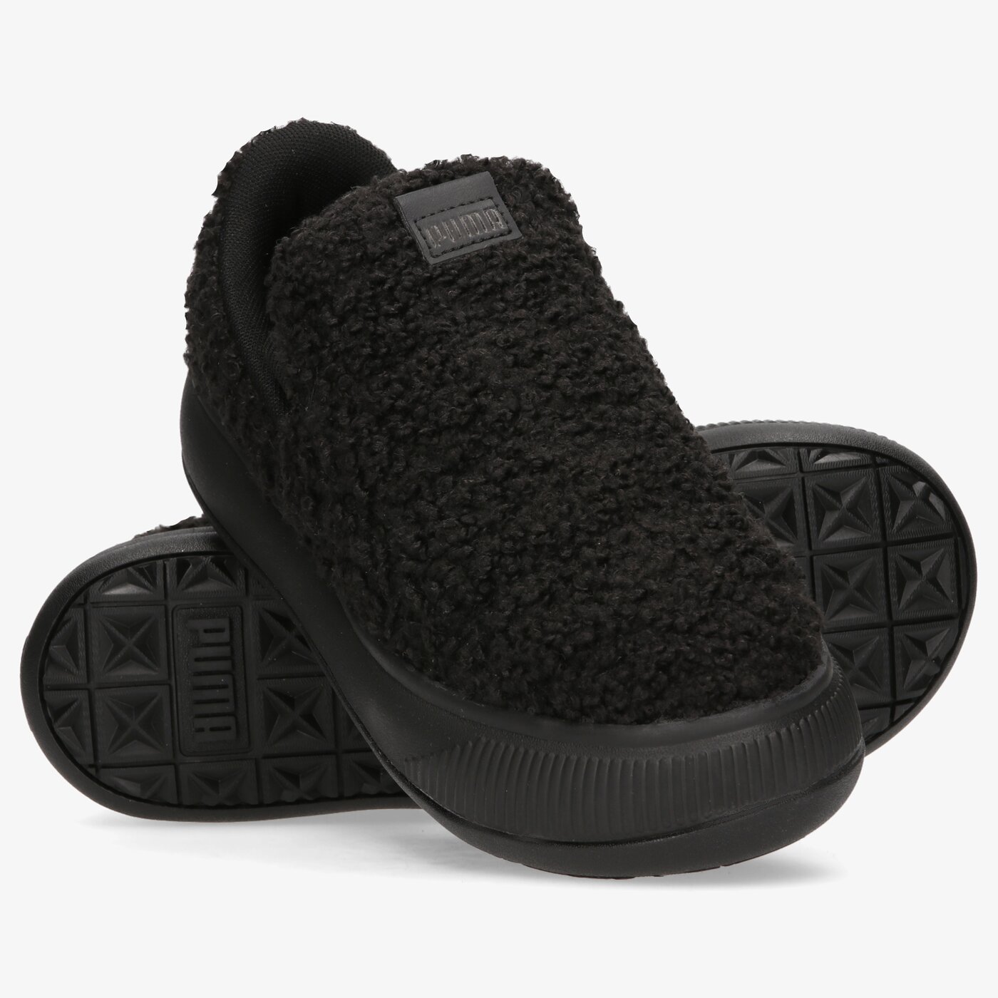 Дамски маратонки PUMA SUEDE MAYU SLIP-ON TEDDY WNS 38488701 цвят черен