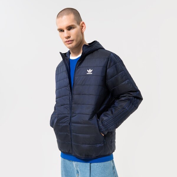 Мъжко зимно яке ADIDAS ЯКЕ ПУХЕН PAD HOODED PUFF hl9210 цвят син