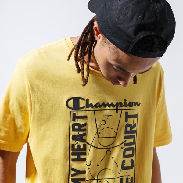 Мъжка тениска CHAMPION ТЕНИСКА COURT TEE 215492ys001 цвят жълт