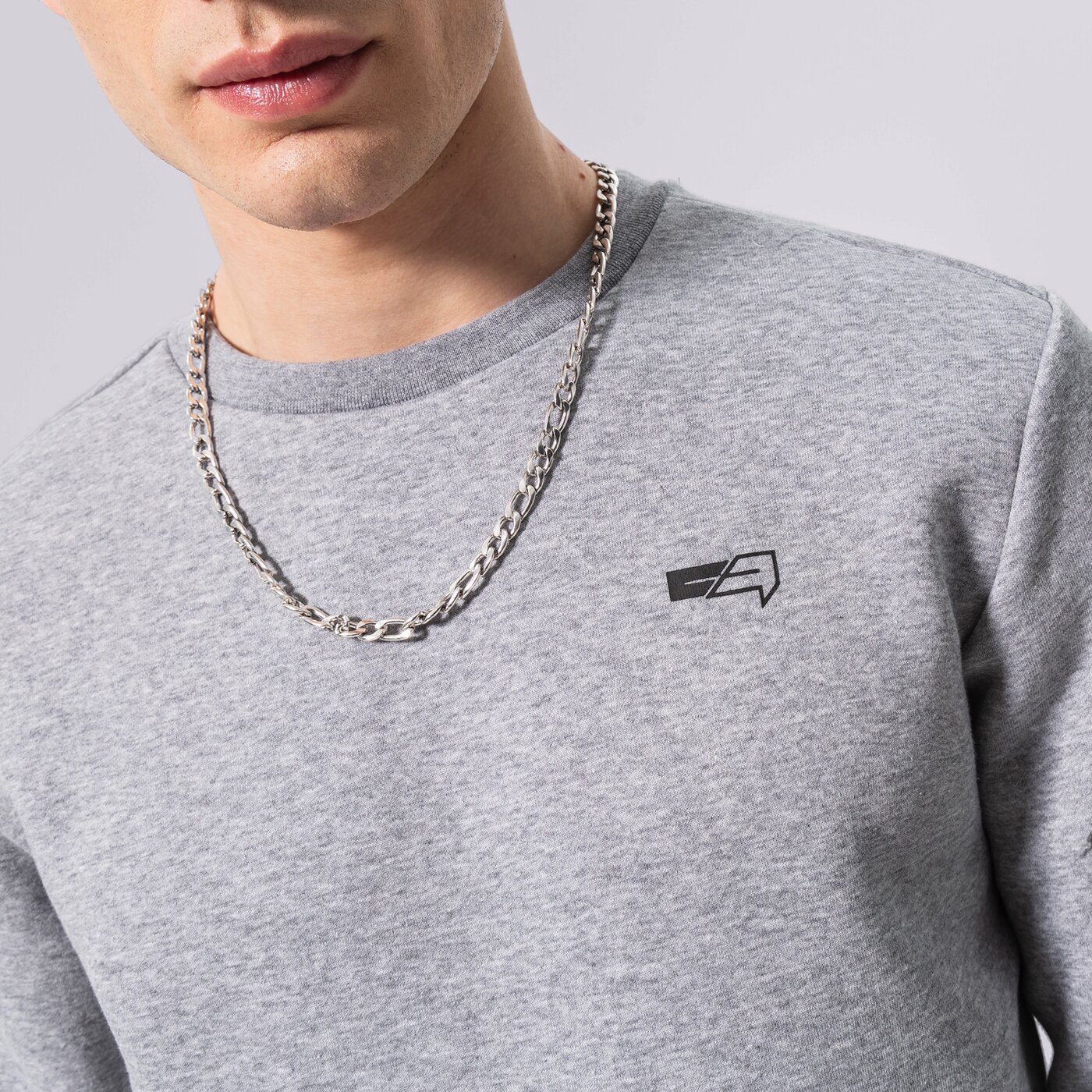 Мъжки суичър CONFRONT СУИТЧЪР ESSENTIAL CREW cf122blm92002 цвят сив