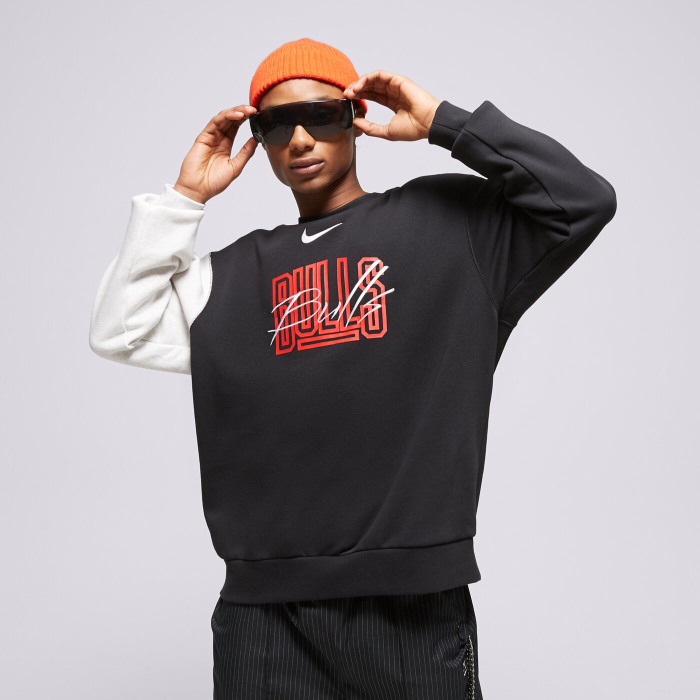 Мъжки суичър NIKE СУИТЧЪР CHI M NK FLC CREW CTS GX NBA dr9339-010 цвят черен