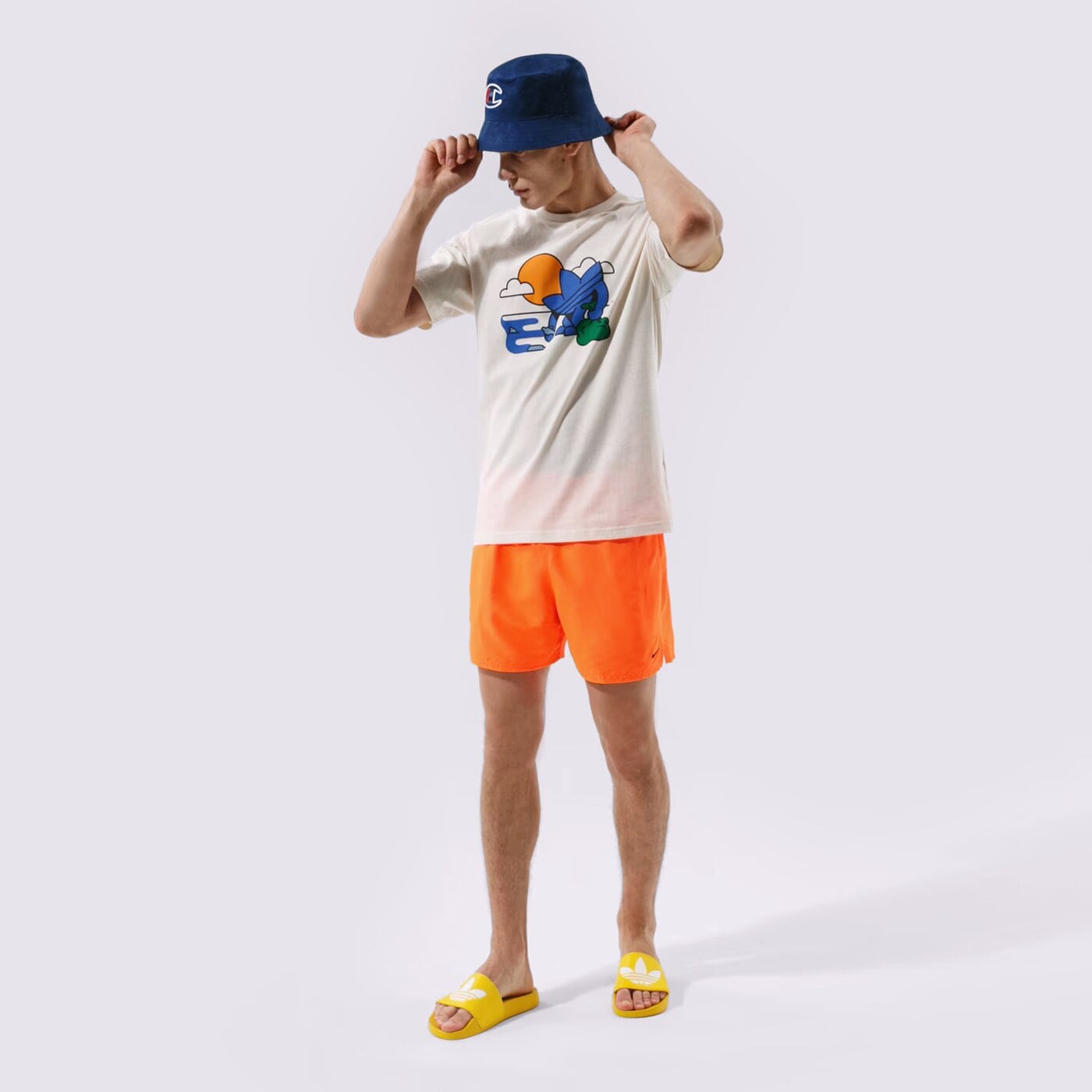 Мъжки къси панталони NIKE SWIM ШОРТИ ESSENTIAL 5" nessa560-822 цвят оранжев