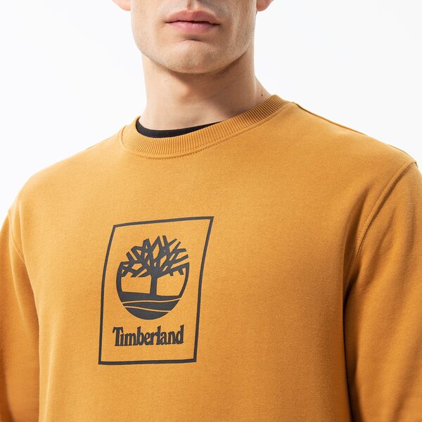 Мъжки суичър TIMBERLAND СУИТЧЪР STACK LOGO SWEAT WHEAT BOOT tb0a5zj9p471 цвят кафяв