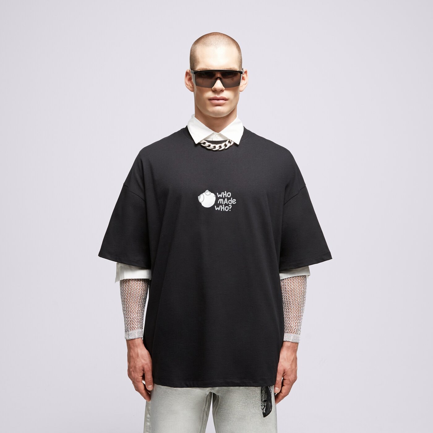 Мъжка тениска S.NOW JOB SIZEER ТЕНИСКА “WHO MADE WHO” BLACK si123tsu50002 цвят черен