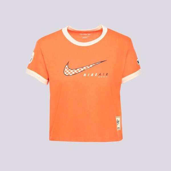 Дамска тениска NIKE ТЕНИСКА W NSW CLUB SS TEE MOTO RGR hq1707-842 цвят червен
