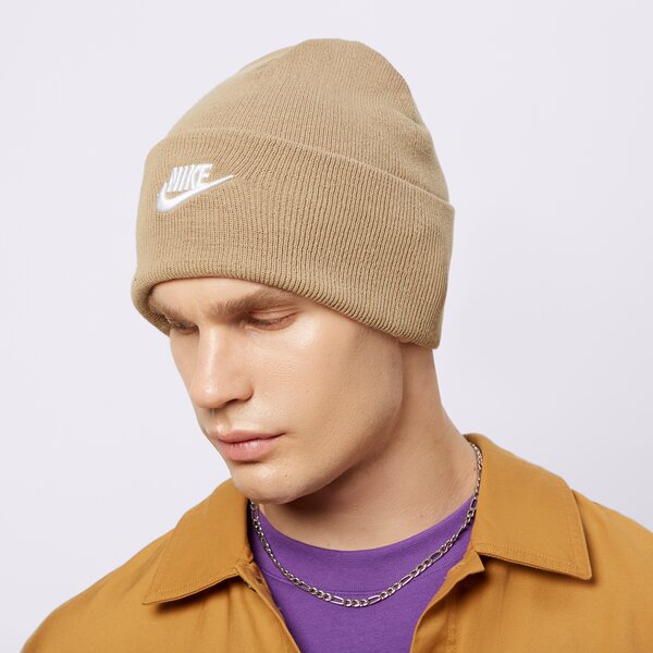 Дамска зимна шапка NIKE ШАПКА U NK PEAK BEANIE TC FUT L fb6528-247 цвят бежов