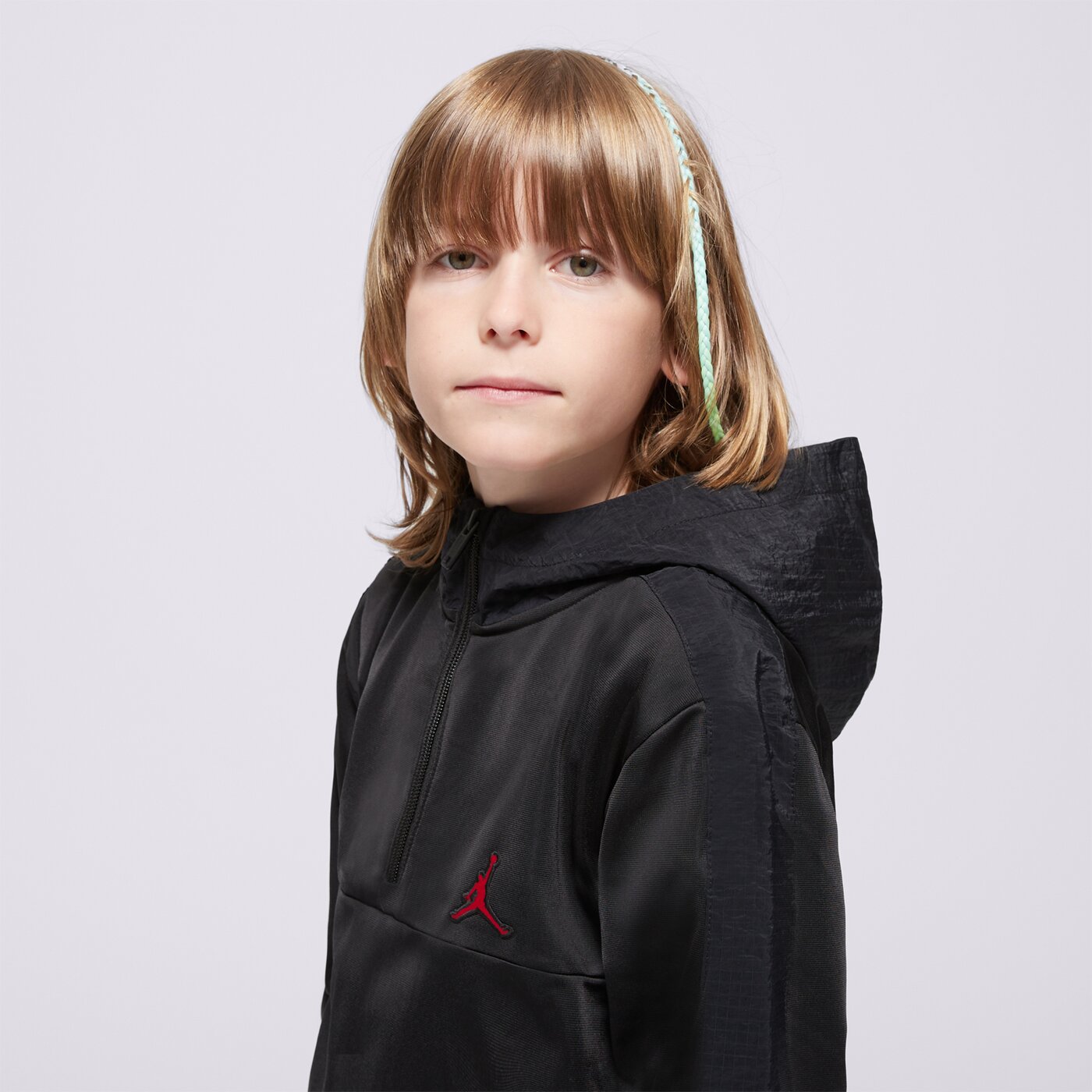 Детска тениска JORDAN КОМПЛЕКТ WVN PNL CRGO OH SUIT BLK/RED B 95d036-023 цвят черен