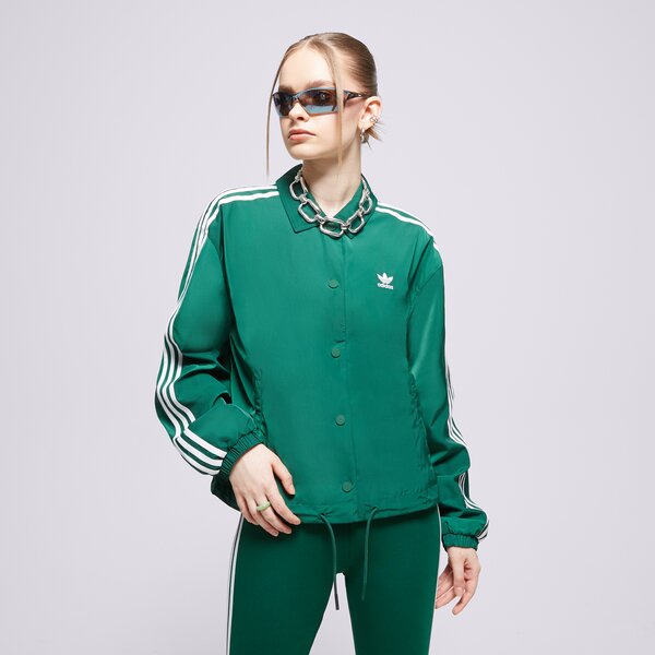 Дамско преходно яке ADIDAS ЯКЕ COACH JACKET ic5479 цвят зелен