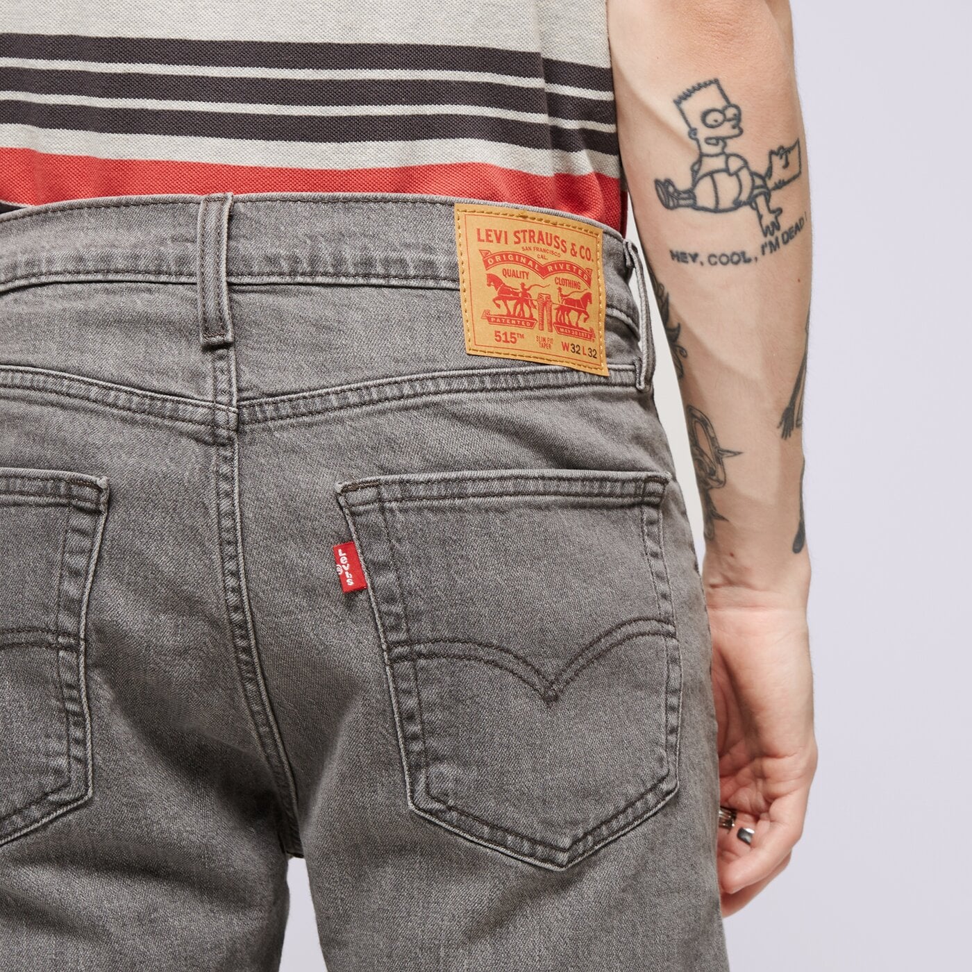 Мъжки панталони LEVI'S ПАНТАЛОНИ 515 SLIM FIT STRAIGHT BLACKS a7222-0007 цвят черен