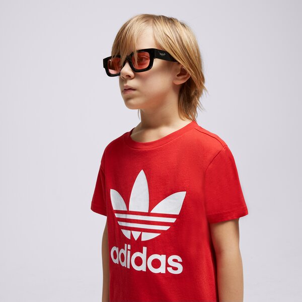 Детска тениска ADIDAS ТЕНИСКА TREFOIL TEE BOY ib9929 цвят сив