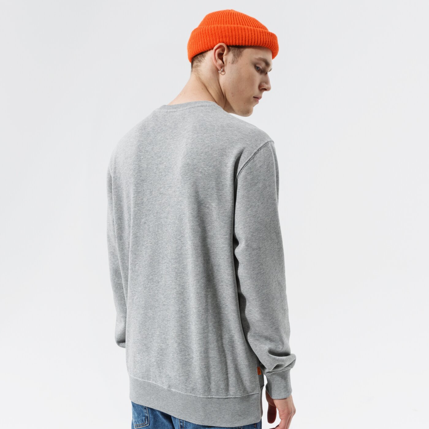 Мъжки суичър TIMBERLAND СУИТЧЪР CHEST LOGO CREW MEDIUM GREY HEATHER tb0a5pdv0521 цвят сив