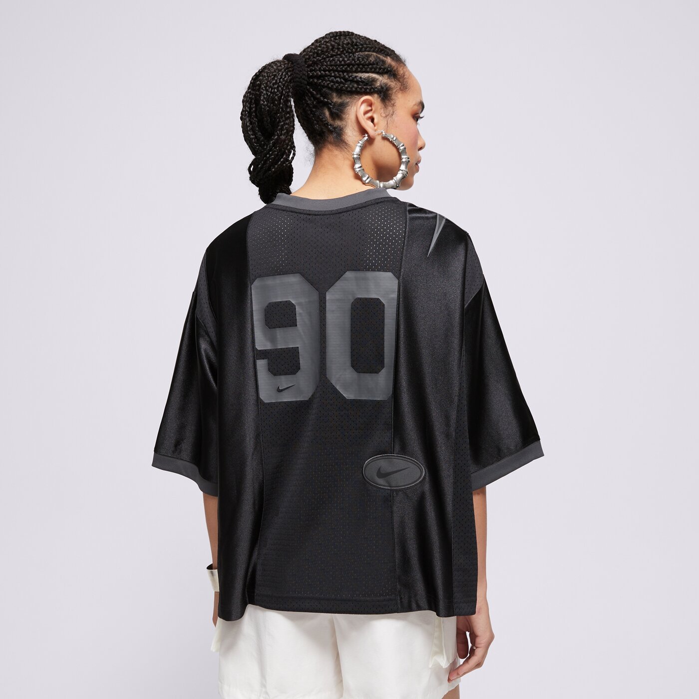 Дамска тениска NIKE ТЕНИСКА W NSW STREET SS GX JRSY ТОП hj0280-010 цвят черен