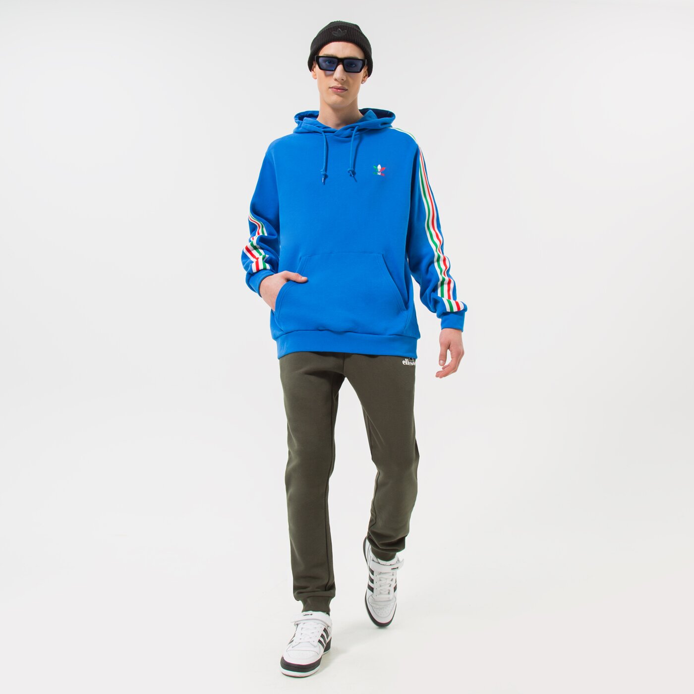 Мъжки суичър ADIDAS СУИТЧЪР С КАЧУЛКА FB NATIONS HDY hk7399 цвят син