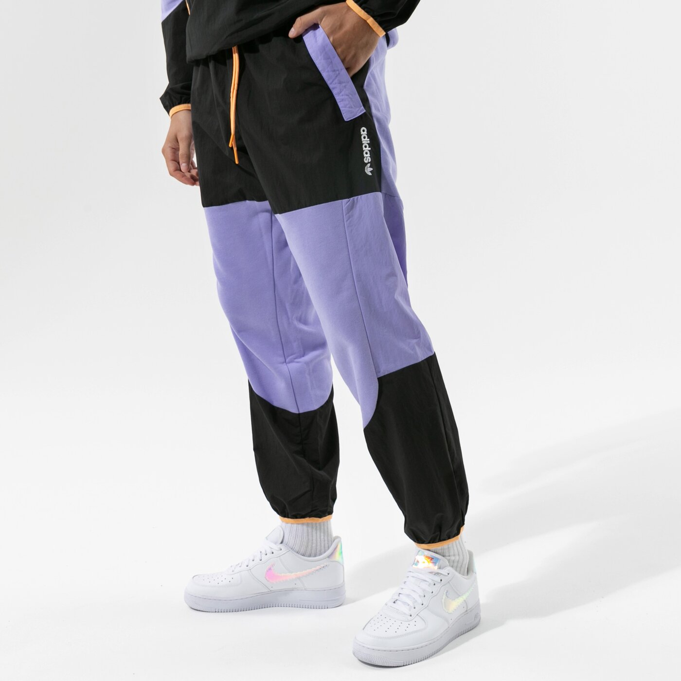 Мъжки панталони ADIDAS ПАНТАЛОНИ ADV BLK SWT PNT gn2368 цвят виолетов