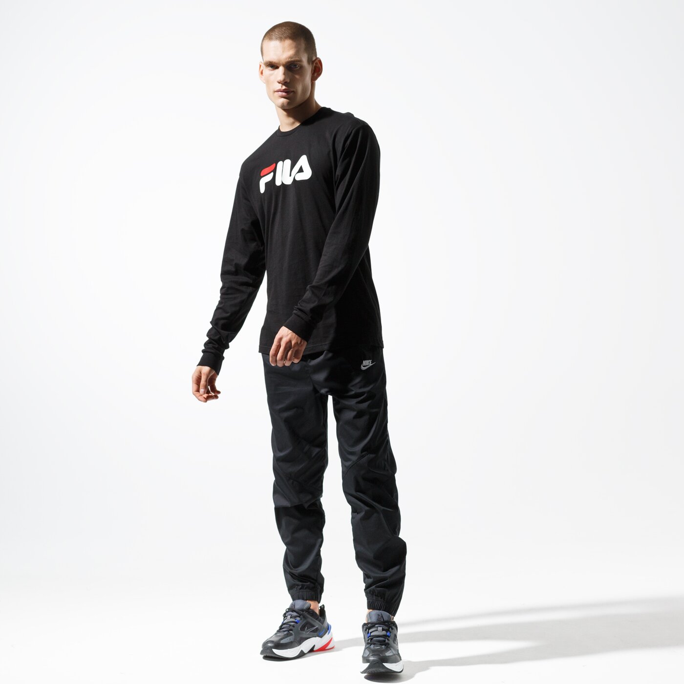 Мъжка тениска FILA ТЕНИСКА PURE LONG SLEEVE SHIRT 681092002 цвят черен