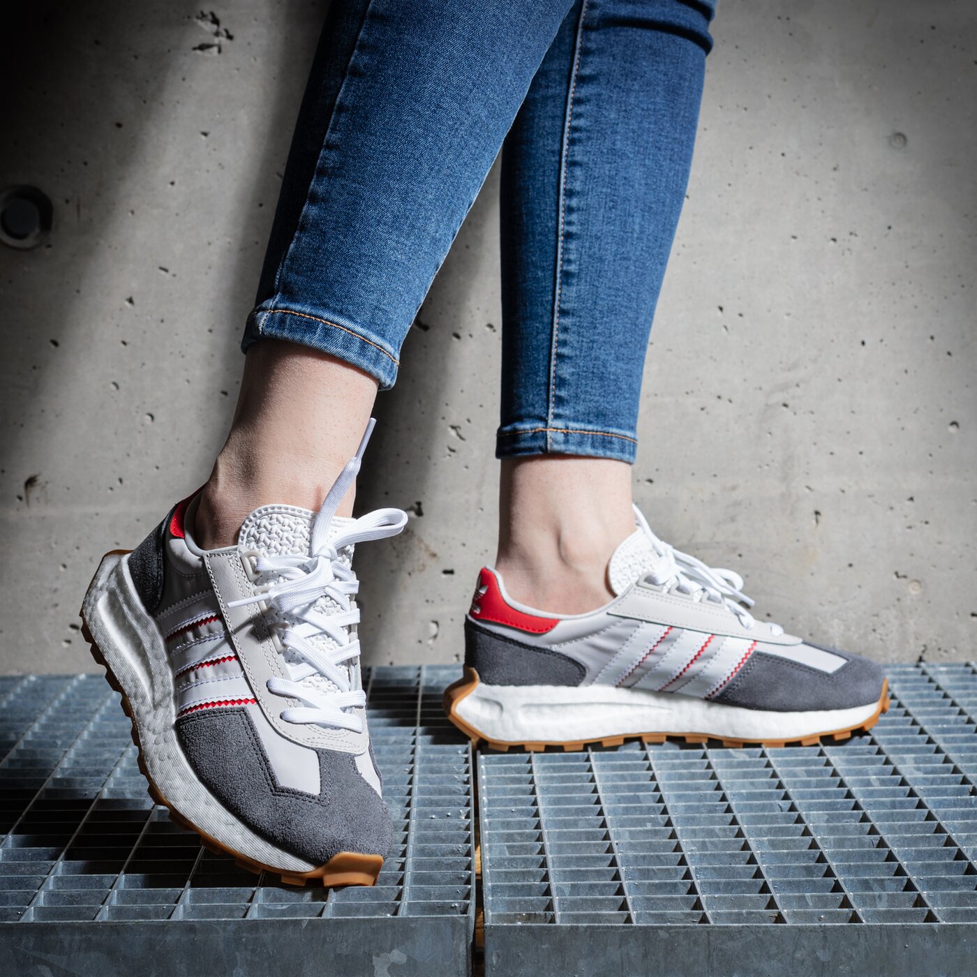 Детски маратонки ADIDAS RETROPY E5 J gz4259 цвят сив