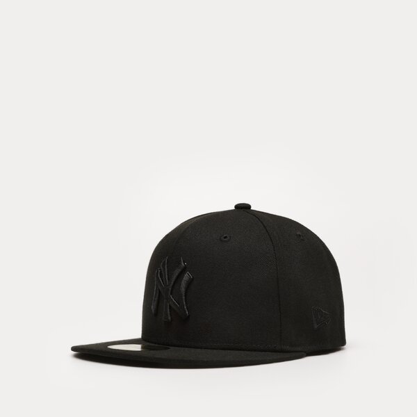 Дамска шапка с козирка NEW ERA ШАПКА BLACK ON BLACK NY YANKEES 10000103 цвят черен