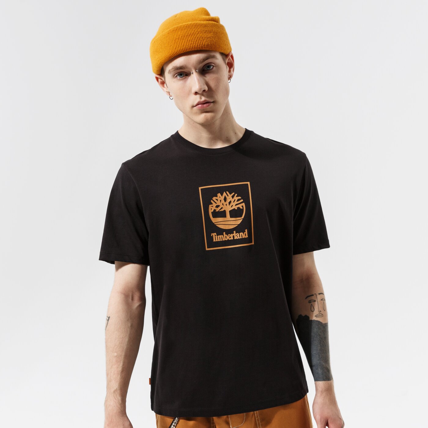 Мъжка тениска TIMBERLAND ТЕНИСКА TREE LOGO TEE BLACK tb0a5pjv0011 цвят черен