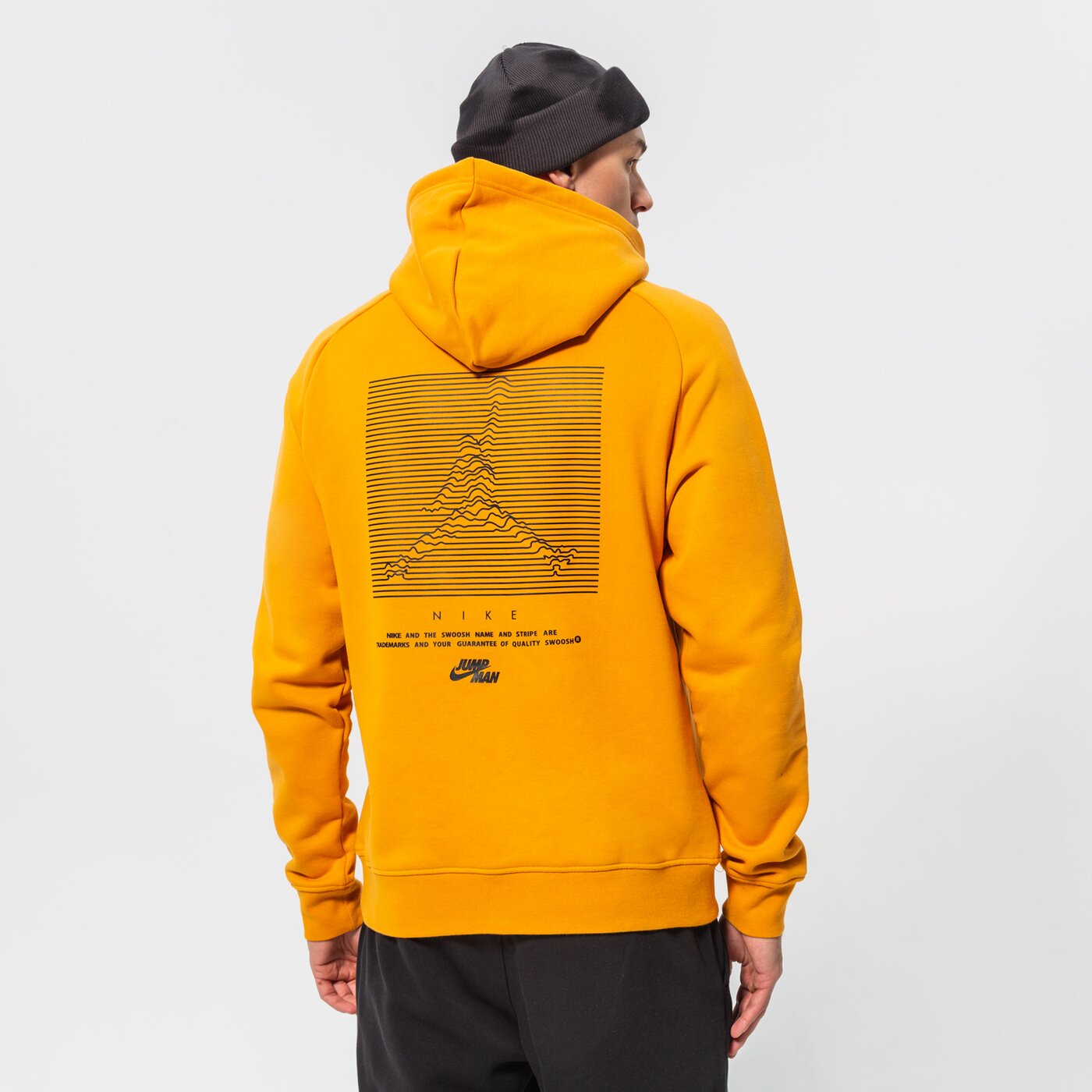 Мъжки суичър JORDAN СУИТЧЪР С КАЧУЛКА M J JMPMN FLC PO dj0210-738 цвят оранжев